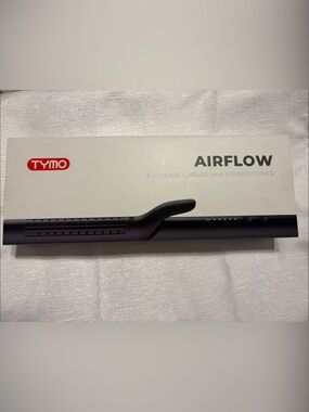 Tymo Airflow 2-in-1 Hair Curler & Straightener - Black